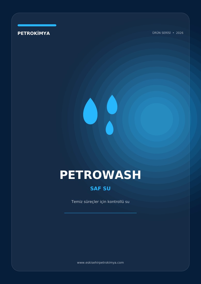 Petrokimya Saf Su katalog kapağı