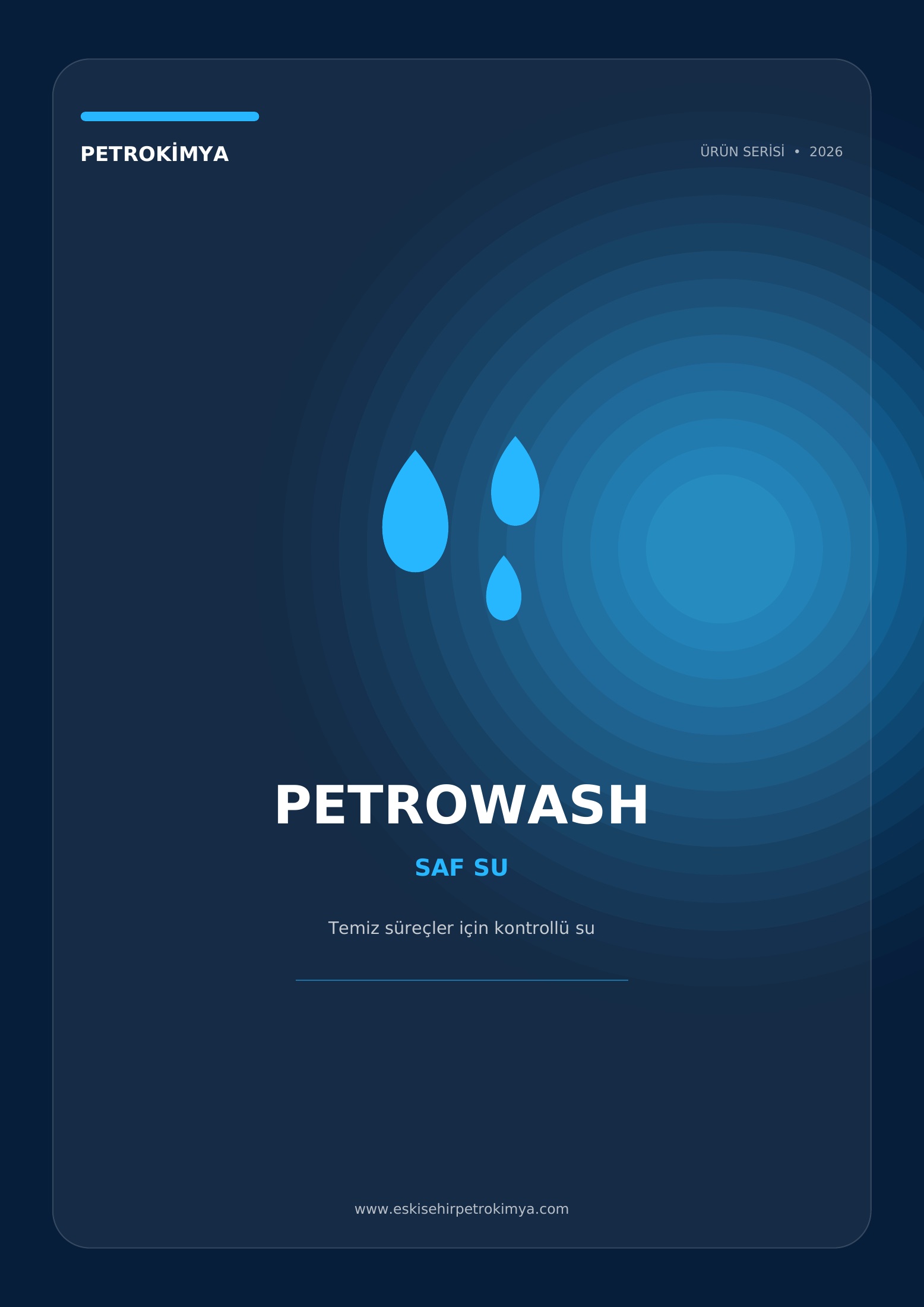 Petrokimya Saf Su katalog kapağı